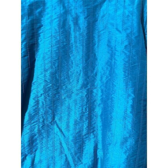 Chico's Women's Blue Ribbed Button-Up Jacket XL Long Sleeve - Picture 6 of 10